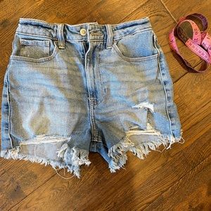 Hollister cut off jean shorts size 23